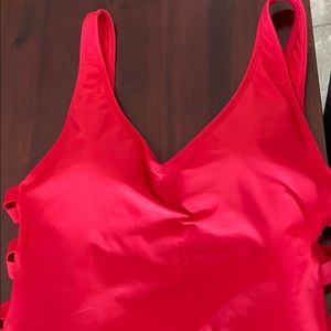 Women’s Red xhilaration swimsuit